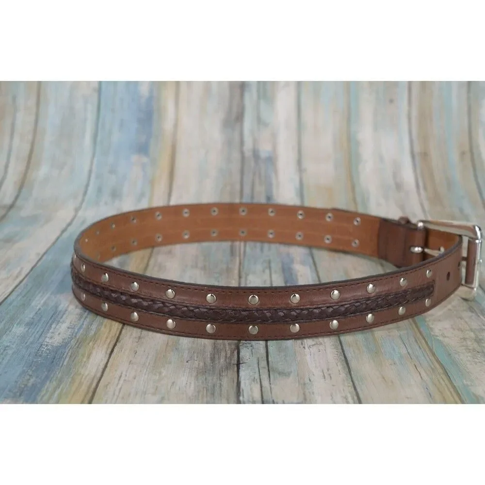 Michael Kors Studded Braided Belt Size 30